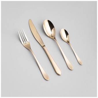 Набор столовых приборов senso agness 16 пр., сталь 18/10, пвд покрытие, цвет: шампань Agness (1000-017)