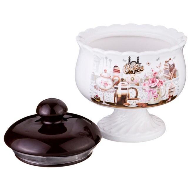 Сахарница "coffee" 600 мл. 13*13*16 см. Agness (358-1327) Сахарница "coffee" 600 мл. 13*13*16 см. Agness (358-1327)