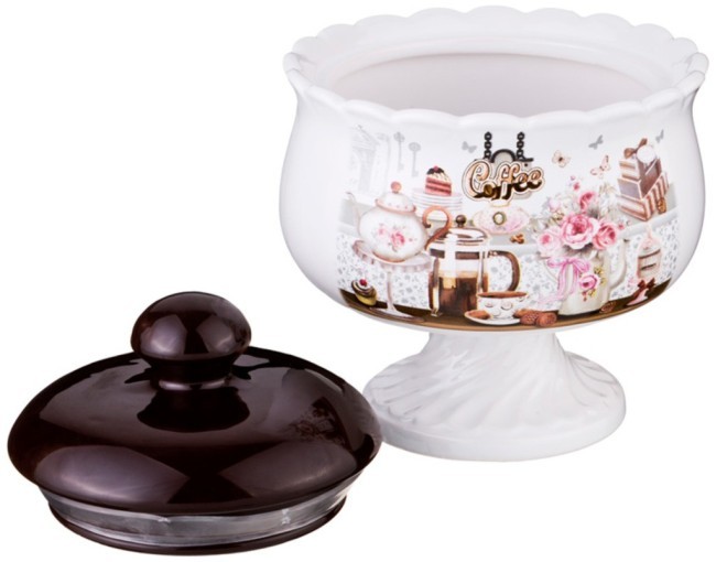 Сахарница "coffee" 600 мл. 13*13*16 см. Agness (358-1327) Сахарница "coffee" 600 мл. 13*13*16 см. Agness (358-1327)
