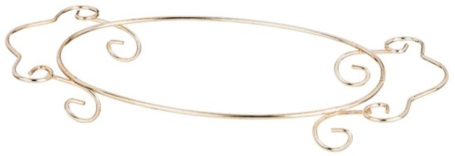 Блюдо овальное "мускари" на металической подставке, 34*22 см. высота=5 см. Lefard (274-874)