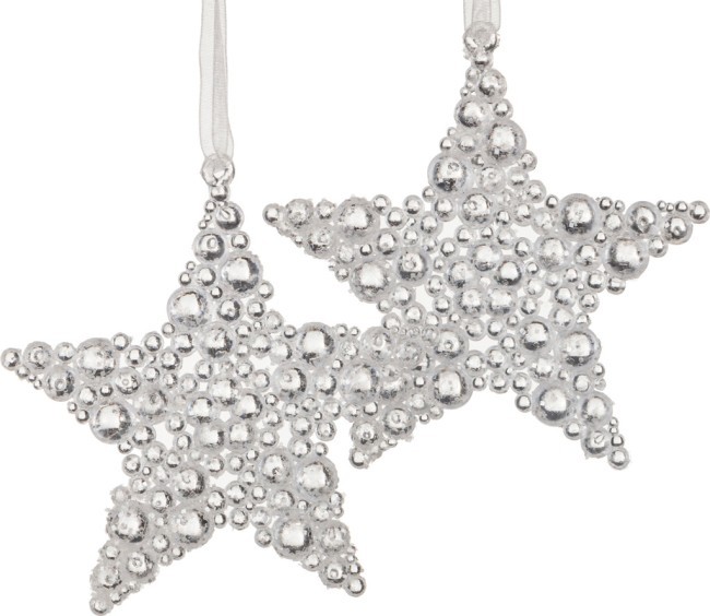 Комплект изделий декоративных "звезда" из 2 шт. высота=10 см Lefard (788-034) Комплект изделий декоративных "звезда" из 2 шт. высота=10 см Lefard (788-034)