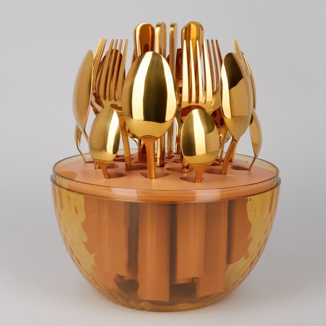 Набор столовых приборов на вращающейся подставке, 24пр, пвд покрытие Agness (922-021) Набор столовых приборов на вращающейся подставке, 24пр, пвд покрытие Agness (922-021)