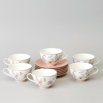 Чайный набор lefard "времена года" на 6 пер. 12 пр. 250 мл розовый Lefard (42-573) Чайный набор lefard "времена года" на 6 пер. 12 пр. 250 мл розовый Lefard (42-573)