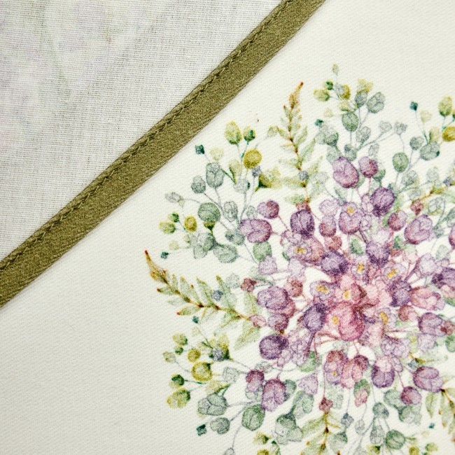 Скатерть круглая " ирисы" 150см белая ,100% хлопок ,твил, с пропиткой Lefard (850-743-23) Скатерть круглая " ирисы" 150см белая ,100% хлопок ,твил, с пропиткой Lefard (850-743-23)