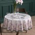 Скатерть круглая  " ирисы" 150см белая ,100% хлопок ,твил, с пропиткой Lefard (850-743-23)