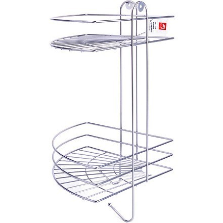 Полка угловая 2 секция хром МВ (АЛТ10С) Полка угловая 2 секция хром МВ (АЛТ10С)