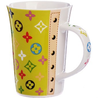 Кружка 450мл Модный Узор Green LR (9-4334-2)