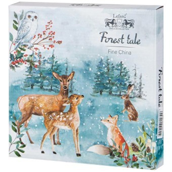 Тарелка закусочная lefard "лесная сказка" олени 20,5 см Lefard (409-159)