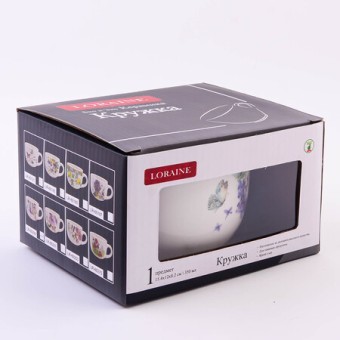 Кружка 550мл Букет фантазий доломит LR (60209)