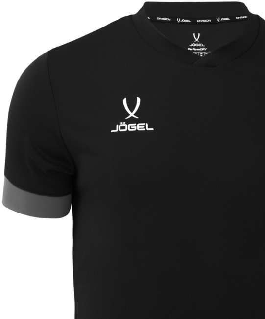 Футболка игровая JOGEL DIVISION PerFormDRY Union Jersey, черный/темно-серый/белый (1751630)