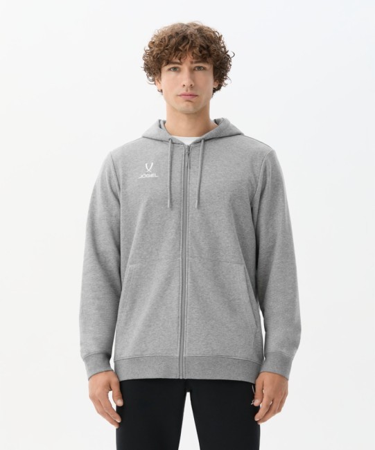 Худи на молнии JOGEL ESSENTIAL Cotton FZ Hoodie, серый меланж (2121920)