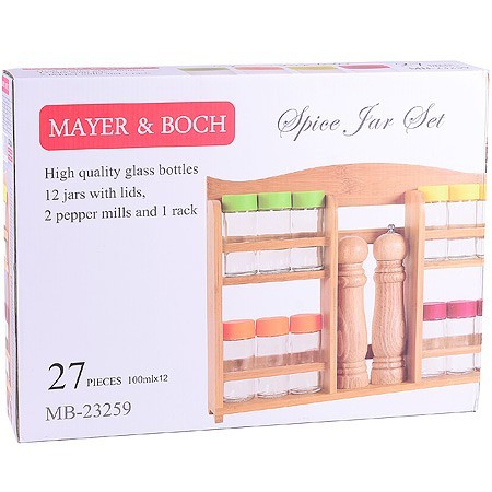 Набор баночек для приправ,специй и сыпучих продуктов 15пр (24 специи внутри) БАМБУК МВ (23259) Набор баночек для приправ,специй и сыпучих продуктов 15пр (24 специи внутри) БАМБУК МВ (23259)