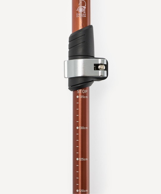 Треккинговые палки Berger Hiking Mount, 65-135 см, 3-секционные, терракотовый (2119449)