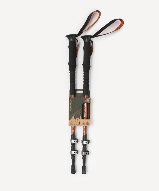 Треккинговые палки Berger Hiking Mount, 65-135 см, 3-секционные, терракотовый (2119449)