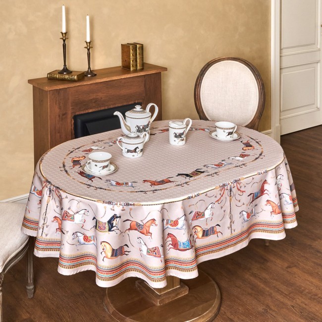 Скатерть овальная "passage"140х180см ,капучино, 100% хлопок,твил, пропитка Lefard (850-760-4) Скатерть овальная "passage"140х180см ,капучино, 100% хлопок,твил, пропитка Lefard (850-760-4)