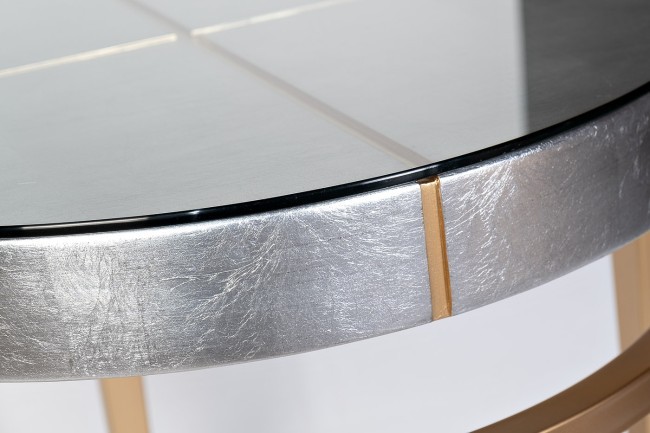 Стол журнальный "Futuro" серебристый d61*61см (TT-00006459) Стол журнальный "Futuro" серебристый d61*61см (TT-00006459)