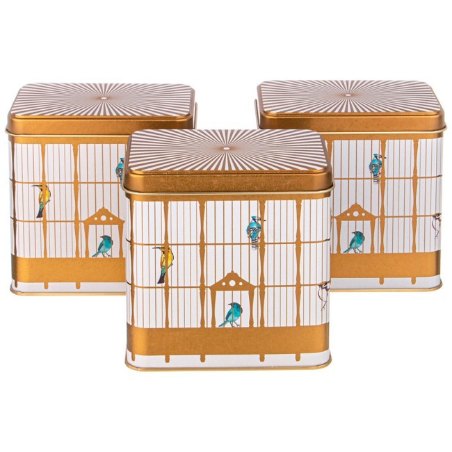 Набор емкостей для хранения "paradise bird" из 3-х штук, 8х12х12 см, 1л Agness (949-045)