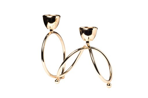 Подсвечник металлич., золотой 25*13*23см (TT-00006592) Подсвечник металлич., золотой 25*13*23см (TT-00006592)