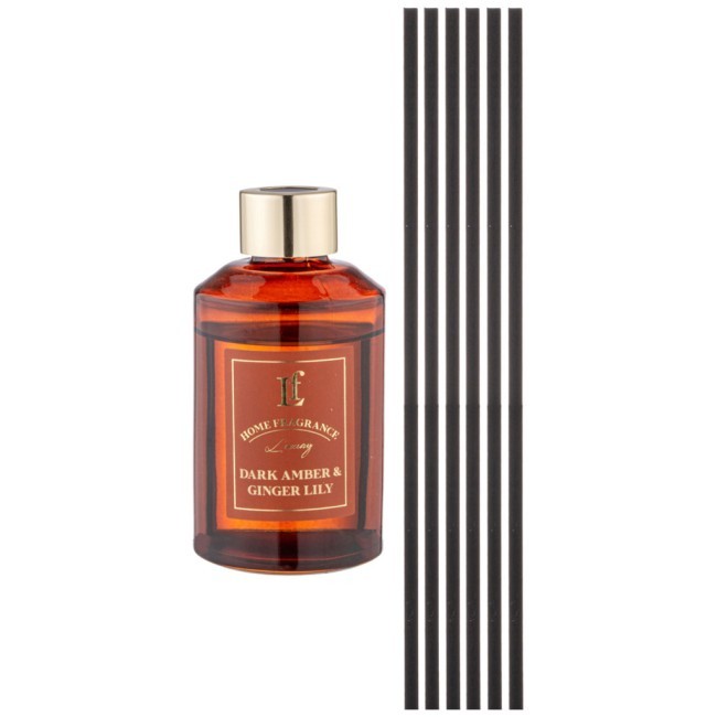 Диффузор ароматический "dark amber & ginger lily" 100 мл Lefard (625-113) Диффузор ароматический "dark amber & ginger lily" 100 мл Lefard (625-113)