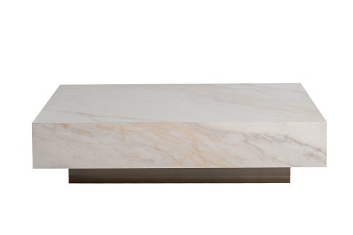 Стол журнальный AGATE светлый керамический 120*80*29см (TT-00016026)