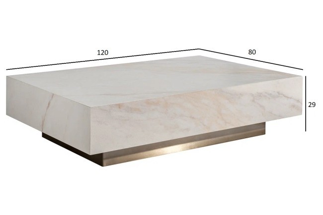 Стол журнальный AGATE светлый керамический 120*80*29см (TT-00016026) Стол журнальный AGATE светлый керамический 120*80*29см (TT-00016026)