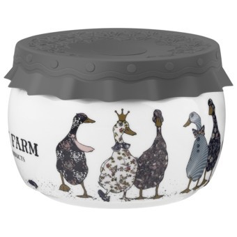 Банка lefard "family farm" с силиконовой крышкой 11,5*11,5*7,5 cm 500 мл Lefard (359-916)