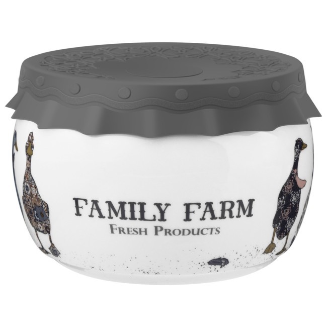 Банка lefard "family farm" с силиконовой крышкой 11,5*11,5*7,5 cm 500 мл Lefard (359-916)