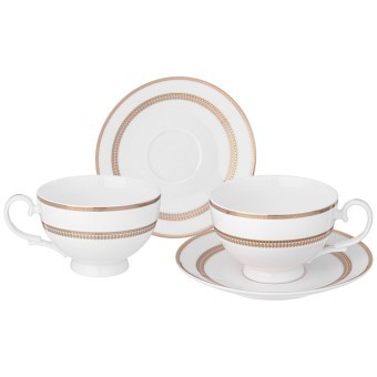 Чайный набор lefard "праздничный" на 2 пер. 4 пр. 300 мл Lefard (115-381)