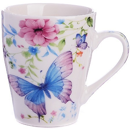 Кружка 340мл Бабочка (мин.4шт)LR (28212)
