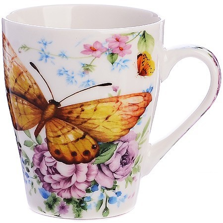 Кружка 340мл Бабочка (мин.4шт)LR (28212)