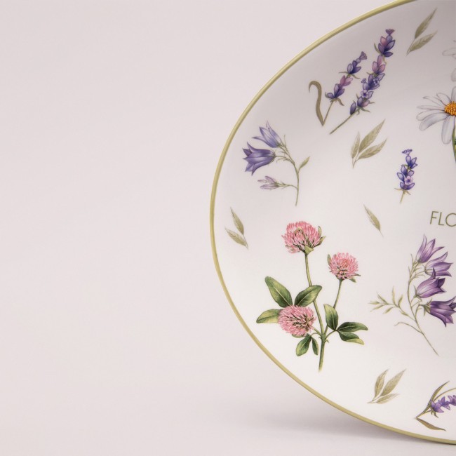 Блюдо овальное agness "flower story" 31,5*25,5*3 см Agness (358-2170)