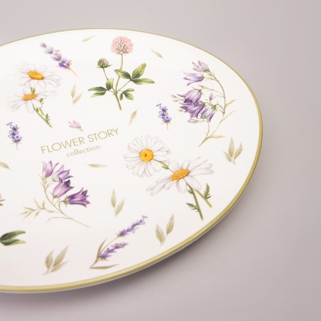 Блюдо овальное agness "flower story" 31,5*25,5*3 см Agness (358-2170)