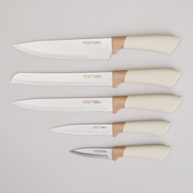 Набор ножей agness на пластиковой подставке, 6 предметов Agness (911-780) Набор ножей agness на пластиковой подставке, 6 предметов Agness (911-780)