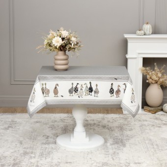 Скатерть "family farm" 110х140см , 100% хлопок серый, твил, пропитка Lefard (850-750-20) Скатерть "family farm" 110х140см , 100% хлопок серый, твил, пропитка Lefard (850-750-20)