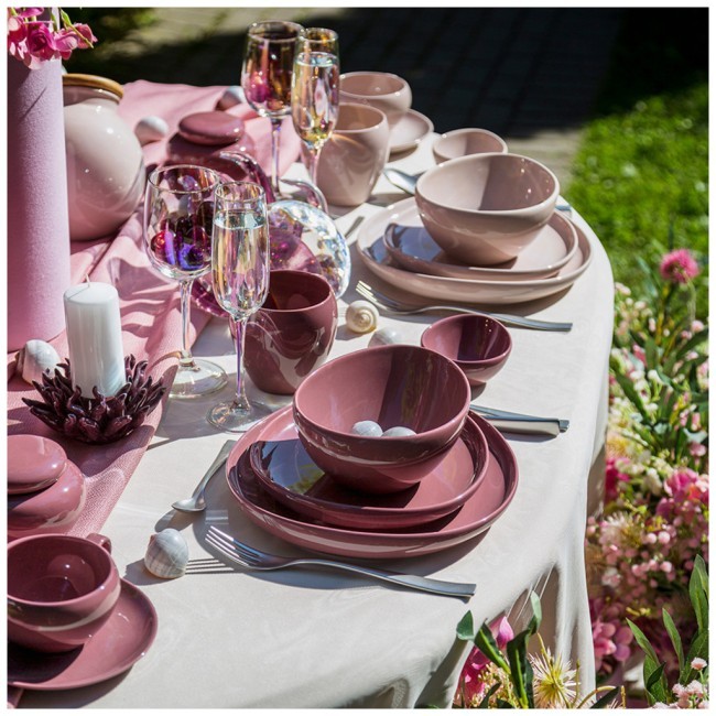 Чайный набор bronco "fusion" на 2 пер. 4 пр. 290 мл брусничный Bronco (263-1150)