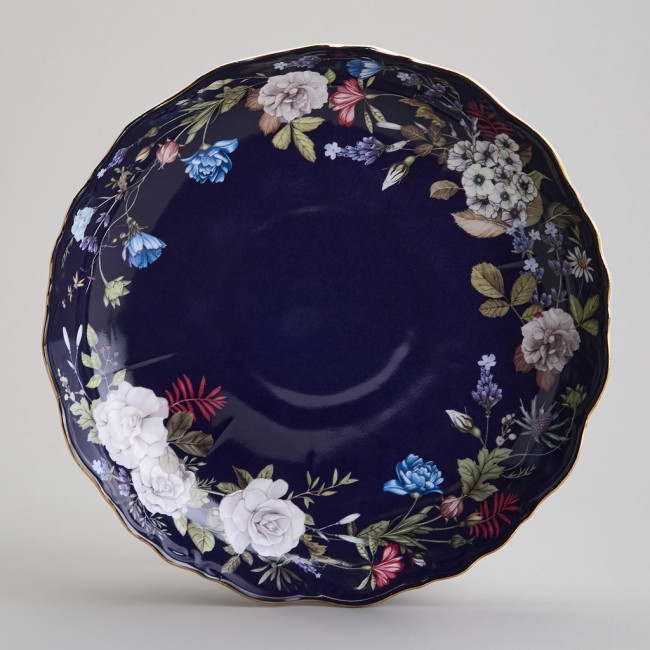 Ваза на ножке lefard "кобальт" 22,5*7,5 см Lefard (86-2490-1)