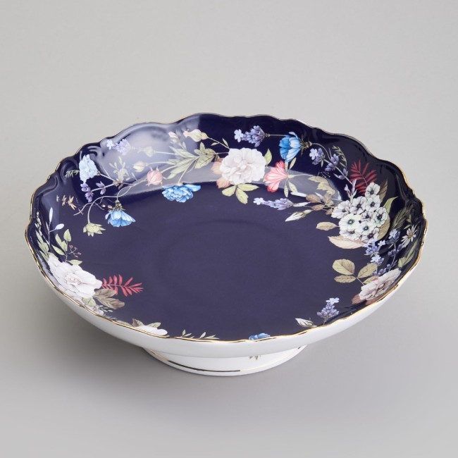 Ваза на ножке lefard "кобальт" 22,5*7,5 см Lefard (86-2490-1)