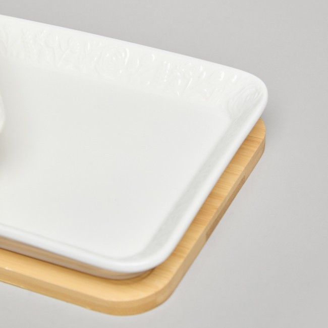 Масленка lefard "meadow" на дер. подставке 17*12,5*8 см Lefard (587-241)