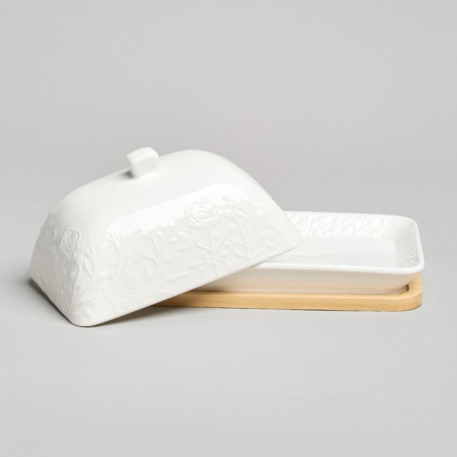 Масленка lefard "meadow" на дер. подставке 17*12,5*8 см Lefard (587-241)