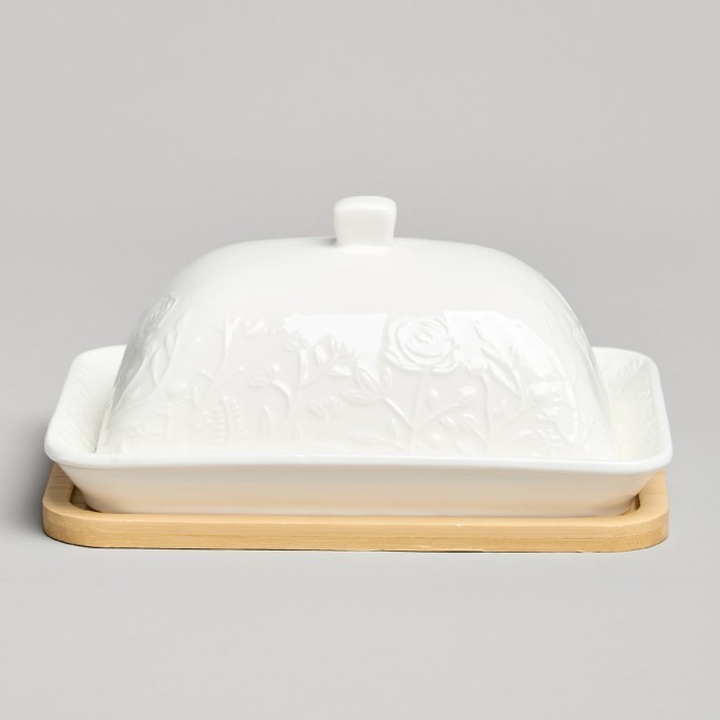 Масленка lefard "meadow" на дер. подставке 17*12,5*8 см Lefard (587-241)