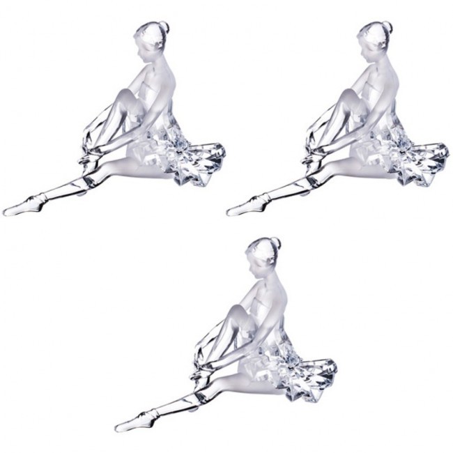 Комплект из 3-х фигурок "балерина" 19*13*19 см дизайн горн.хрусталь Lefard (234-137)