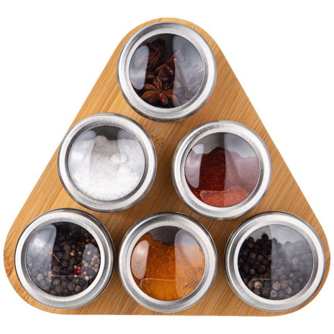 Набор для специй agness 6 пр. на подставке, 22,5х20,5х6,5см Agness (912-049)