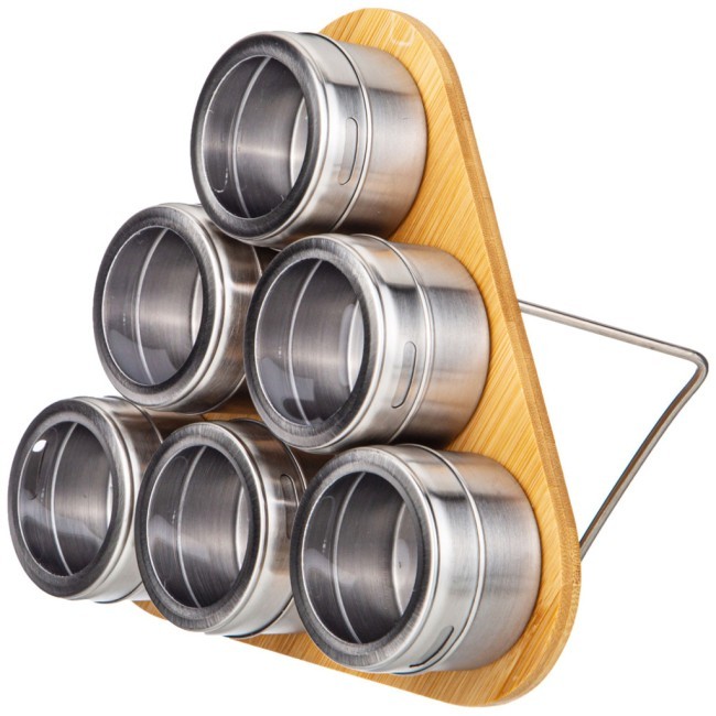 Набор для специй agness 6 пр. на подставке, 22,5х20,5х6,5см Agness (912-049)