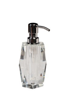 Диспенсер для мыла стекло прозрачное 6,5*h.18см (50мл) (TT-00014891)