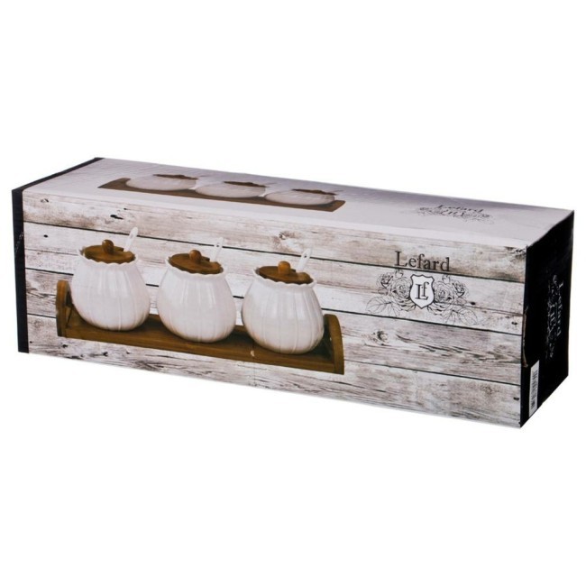 Набор сахарниц lefard "native" 3 шт. с ложками, 350 мл, на подставке 33,5*8,5*11,5 см Lefard (587-135) Набор сахарниц lefard "native" 3 шт. с ложками, 350 мл, на подставке 33,5*8,5*11,5 см Lefard (587-135)