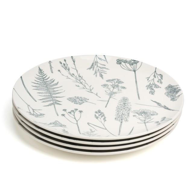 Набор тарелок обеденных bronco "grasses" 4 шт. диаметр=27 см Bronco (191-342-1)