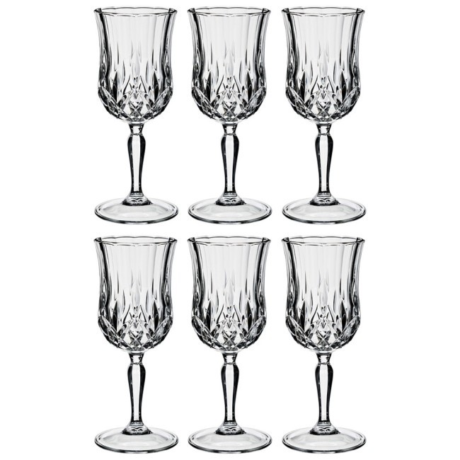 Набор бокалов для вина из 6 шт. "опера" 160 мл. высота=17 см. RCR (305-082)