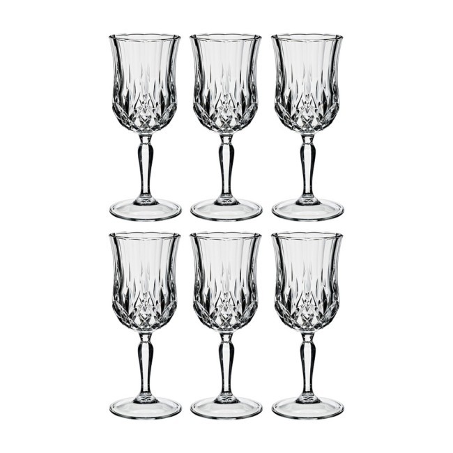 Набор бокалов для вина из 6 шт. "опера" 160 мл. высота=17 см. RCR (305-082)