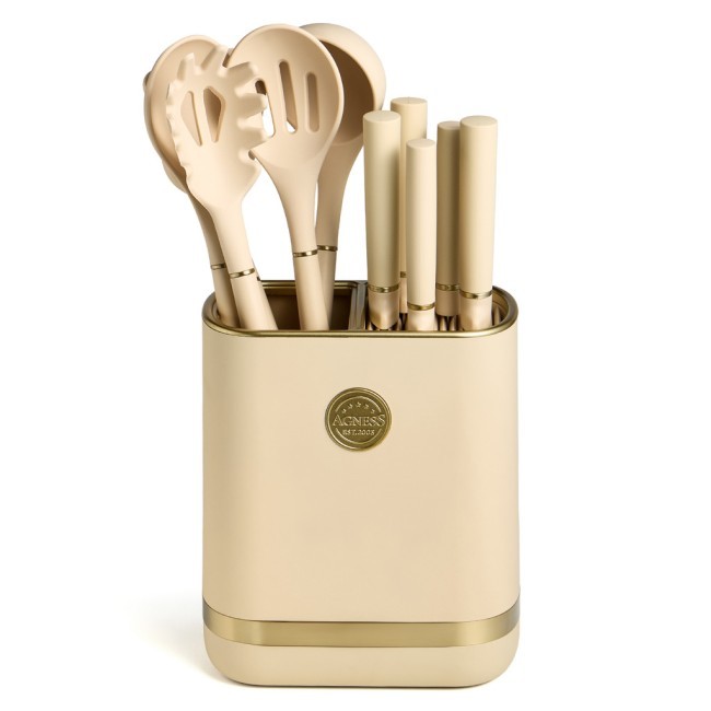 Набор agness из 11пр: 5 ножей,подставка,половник,ложка,лопатка,шумовка,ложка для спагетти Agness (671-220) Набор agness из 11пр: 5 ножей,подставка,половник,ложка,лопатка,шумовка,ложка для спагетти Agness (671-220)