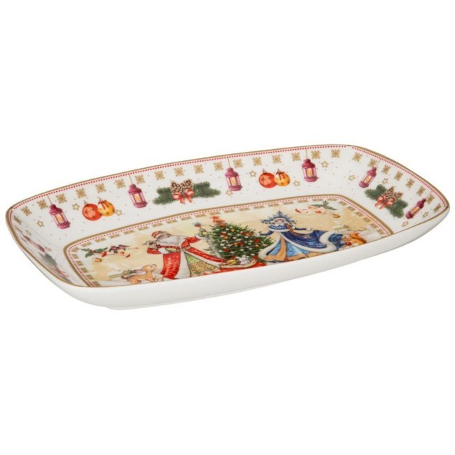 Блюдо lefard "дед мороз и снегурочка" прямоуг. 25*16*3 см Lefard (85-1729) Блюдо lefard "дед мороз и снегурочка" прямоуг. 25*16*3 см Lefard (85-1729)